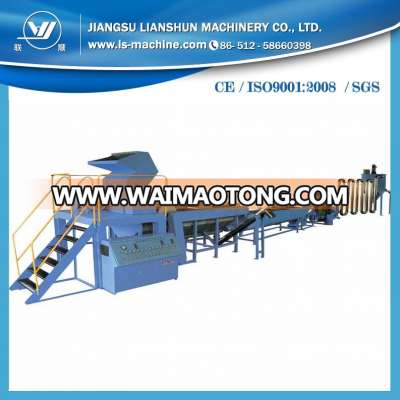 waste plastic LDPE film crushing washing drying machine