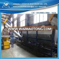 Plasticizing PET bottle recycling machine