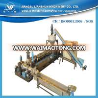 Two stage pull strip strap extruder