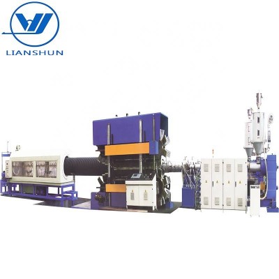 Large Caliber (diameter) Hollowness Wall Hdpe Winding Pipe Plastic Drainage Sewage Pipe Making Machine/extrusion Production Line